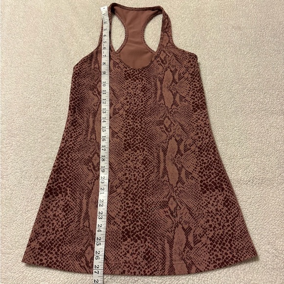 Lululemon Cool Racerback Tank Top Brown Desert Snake Bark Berry Multi - Picture 3 of 8